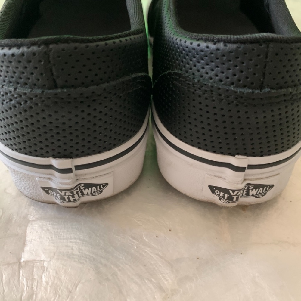 Vans Women's Black Perforated Slip-On Sneakers - Picture 3 of 6